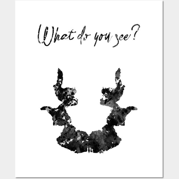 Rorschach inkblot test Wall Art by erzebeth